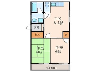 岡田ハイツの物件間取画像